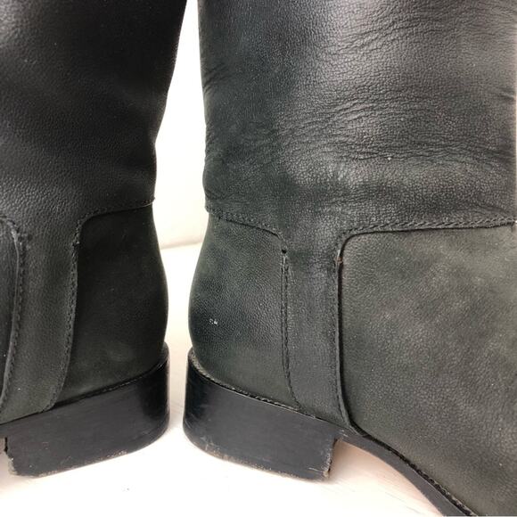 Cole Haan Nike Air Leora black leather moto boot size 6.5 - Picture 6 of 12